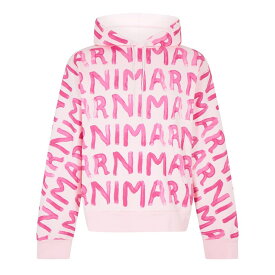 【送料無料】 マルニ メンズ パーカー・スウェット フーディー アウター Ao Logo Hoodie Pink