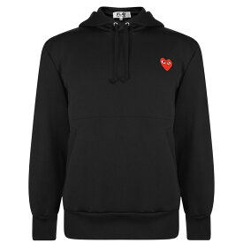 【送料無料】 コム・デ・ギャルソン メンズ パーカー・スウェット フーディー アウター Heart-Print Pullover Hoodie Black/Red