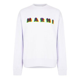 【送料無料】 マルニ メンズ パーカー・スウェット アウター Logo Sweatshirt Dahlia