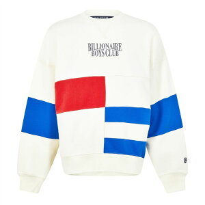 rIlA{[CYNu Y AE^[ p[J[EXEFbg BILLIONAIRE BOYS CLUB BBC Panelled Crew Sn34 Cream N[