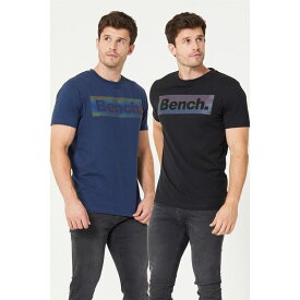 【送料無料】 ベンチ メンズ Tシャツ トップス Two Pack T-shirt Black/Navy