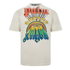 【送料無料】 パーム・エンジェルス メンズ Tシャツ トップス Palm Rainbow T Sn34 White