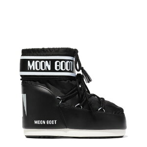 ���[���u�[�c ���f�B�[�X �V���[�Y �u�[�c�E���C���u�[�c MOON BOOT Icon Low Black �u���b�N