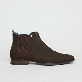 【送料無料】 ベンシャーマン メンズ ブーツ・レインブーツ シューズ Sherman Eddie Suede Chelsea Boots Brown