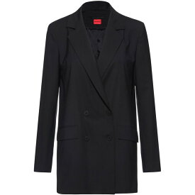 【送料無料】 フューゴ レディース ジャケット・ブルゾン ブレザー アウター Hugo Alvia Blazer Ld99 Black