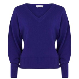 【送料無料】 ボス レディース パーカー・スウェット アウター Fenise Cashmere Sweater Dark Purple