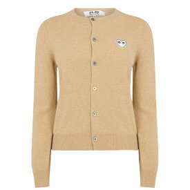 【送料無料】 コム・デ・ギャルソン レディース ニット・セーター カーディガン アウター White Heart Women’S Cardigan Light Camel 2