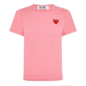 【送料無料】 コム・デ・ギャルソン レディース Tシャツ トップス Heart T Shirt Pink