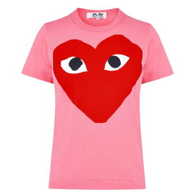 【送料無料】 コム・デ・ギャルソン レディース シャツ トップス Big Heart T- Shirt Pink
