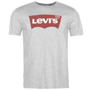 ���[�o�C�X �����Y �g�b�v�X T�V���c Levis Batwing T Shirt Grey/Red �O���[