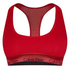 【送料無料】 カルバンクライン レディース ブラジャー アンダーウェア Modern Cotton Logo Bralette Rouge