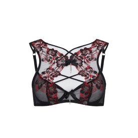 【送料無料】 エージェントプロヴォケイター レディース ブラジャー アンダーウェア AMOURA High Apex Underwired Bra Black/Red