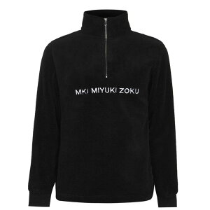 �G���P�[�A�C �����Y �A�E�^�[ �p�[�J�[�E�X�E�F�b�g MKI Sherpa Zip Top Black �u���b�N