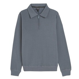 【送料無料】 ベンチ メンズ シャツ トップス Collar Detail Jumper Steel Grey