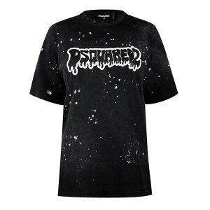 fB[XNGA[h fB[X gbvX TVc DSQUARED2 Easy Fit Tee Charcoal