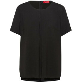 【送料無料】 フューゴ レディース Tシャツ トップス Hugo Camena-1 Tee Ld99 Black
