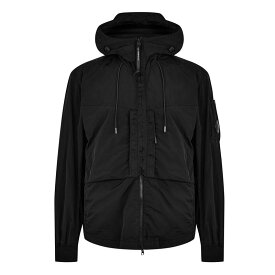 【送料無料】 シーピーカンパニー メンズ ジャケット・ブルゾン アウター Chrome-R Hooded Overshirt Black 999