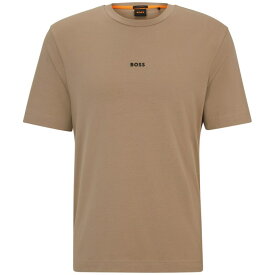 【送料無料】 ボス メンズ Tシャツ トップス T Chup T-Shirt Open Brown 246