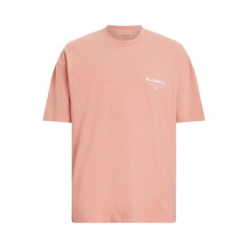 【送料無料】 オールセインツ メンズ Tシャツ トップス Underground T Shirt Orchid Pink
