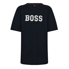 【送料無料】 ボス レディース シャツ トップス T-Shirt Dark Blue 404