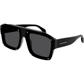 【送料無料】 アレキサンダー・マックイーン メンズ サングラス・アイウェア アクセサリー Alexander Mcqueen Sunglasses Am0335s BLACK