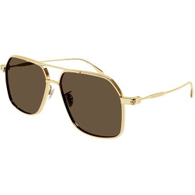 【送料無料】 アレキサンダー・マックイーン メンズ サングラス・アイウェア アクセサリー Alexander Mcqueen Sunglasses Am0372s GOLD