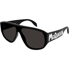 【送料無料】 アレキサンダー・マックイーン メンズ サングラス・アイウェア アクセサリー Grafitti Mask Sunglasses Am0386s BLACK