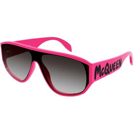 【送料無料】 アレキサンダー・マックイーン メンズ サングラス・アイウェア アクセサリー Grafitti Mask Sunglasses Am0386s FUCHSIA