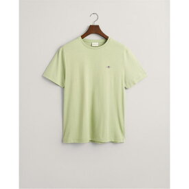 【送料無料】 ガント メンズ Tシャツ トップス Regular Fit Shield T-Shirt Milky Matcha