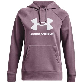 【送料無料】 アンダーアーマー レディース パーカー・スウェット アウター Rival Fleece Big Logo Hdy Purple