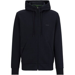 �{�X �����Y �A�E�^�[ �p�[�J�[�E�X�E�F�b�g �p�[�J�[ Boss Saggy Curved Zip Hoodie Navy 402 �l�C�r�[