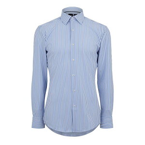 �{�X �����Y �g�b�v�X �V���c Boss HBB P-HANK Stripe Sn41 Past Blue �u���[