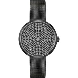 【送料無料】 ボス レディース 腕時計 アクセサリー Ladies BOSS Praise Crystal Set Dial Black Watch Black