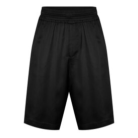 【送料無料】 モスキーノ メンズ ハーフパンツ・ショーツ ボトムス Satin Effect Shorts Black A0555