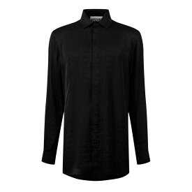 【送料無料】 モスキーノ メンズ シャツ トップス Moschino AO LS Shirt Sn05 Black