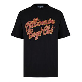 【送料無料】 ビリオネアボーイズクラブ メンズ Tシャツ トップス BBC SCRIPT T Sn43 BLACK