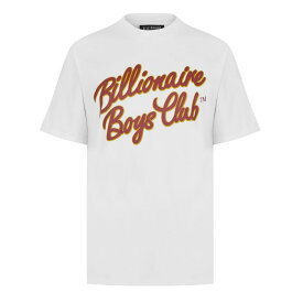 【送料無料】 ビリオネアボーイズクラブ メンズ Tシャツ トップス BBC SCRIPT T Sn43 WHITE
