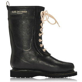 【送料無料】 イルセヤコブセン レディース ブーツ・レインブーツ シューズ Long Rubberboots Black 001