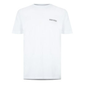 【送料無料】 マルセロバーロン メンズ Tシャツ トップス Cross Over T-Shirt White/Blk