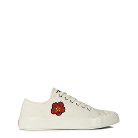 【送料無料】 ケンゾー メンズ スニーカー シューズ Embroidered Boke Flower Trainers Ecru