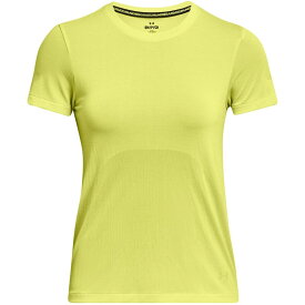 【送料無料】 アンダーアーマー レディース Tシャツ トップス Seamless Tee Ld99 Lime Yellow