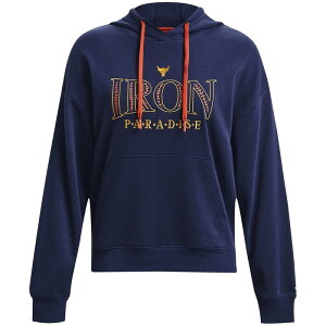 yz A_[A[}[ fB[X p[J[EXEFbg t[fB[ AE^[ Project Rock Everyday Hoodie Womens Blue