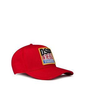 【送料無料】 ディースクエアード メンズ 帽子 アクセサリー DSQ On The Beach Sn42 Red/Black