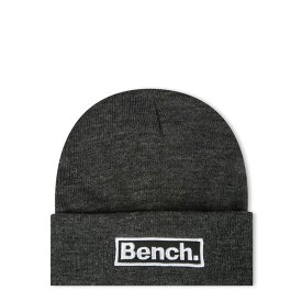 【送料無料】 ベンチ レディース 帽子 ニットキャップ アクセサリー Bench Logo Beanie Charcoal