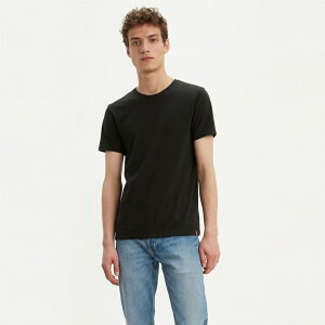 ���[�o�C�X �����Y �g�b�v�X T�V���c �N���[�l�b�N �V���c Levis Slim 2 Pack Crew Neck T Shirt Black �u���b�N