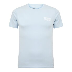【送料無料】 リーバイス メンズ Tシャツ トップス Varsity Circle T-Shirt Niagara Mist BW