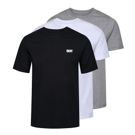 【送料無料】 ダナ キャラン ニューヨーク メンズ Tシャツ トップス 3 Pack Short Sleeve T-Shirt Mens Blk/Wht/Gry