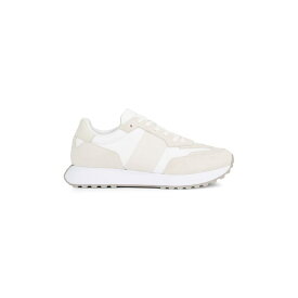 【送料無料】 カルバンクライン メンズ スニーカー シューズ Suede Trainers Wht/Atmosphere