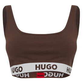 【送料無料】 フューゴ レディース ブラジャー アンダーウェア Hugo Sprt Logo Brlt Ld41 Dark Brown