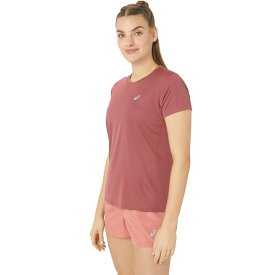 【送料無料】 アシックス レディース Tシャツ トップス Women's Core SS Running Top Red